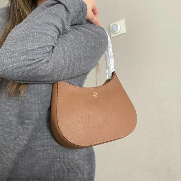 NWT , tory burch Emerson brown shoulder bag moose 150258 - Picture 12 of 15